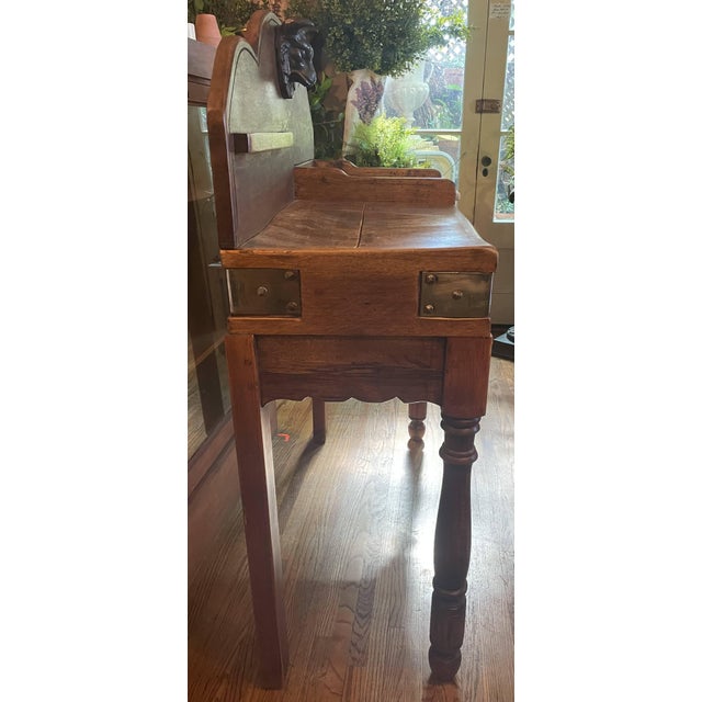 French Country French Butcher Table For Sale - Image 3 of 12