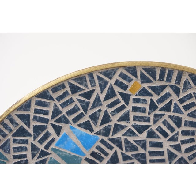 Mid-Century Mosaic Bowl or Wall Plate by R. Zimmermann for Ritter, 1950s For Sale - Image 6 of 9