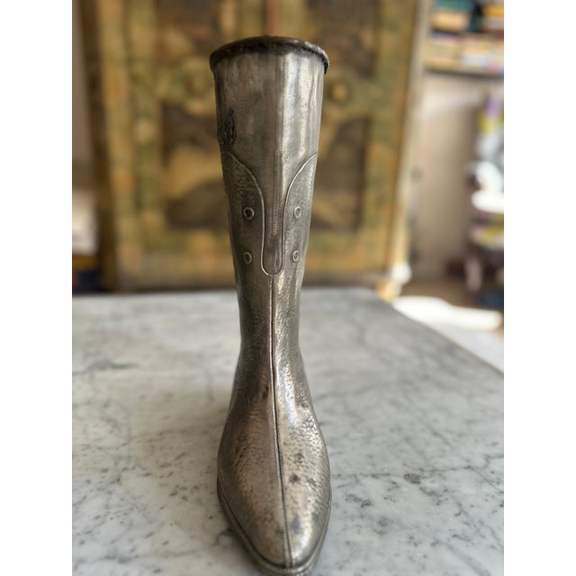 Mid-20th Century Industrial Turkish Metal Boot Mold For Sale - Image 4 of 14