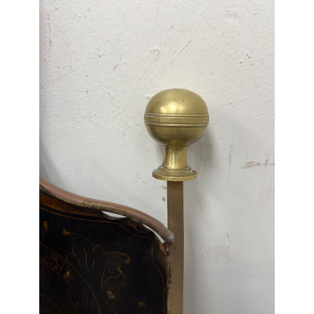 Early 20th Century 19th Century Head Board With Hand Painted Boat Scene For Sale - Image 5 of 12