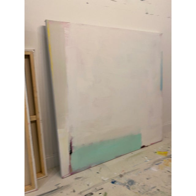 2020s "Modern Love" Contemporary Minimalist Abstract Acrylic Painting by Sarah Trundle For Sale - Image 5 of 8