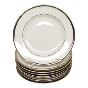 Franconia-Krautheim & Adelburg Silver Crown Bread & Butter Plates Set of 8