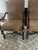 Taupe Pair of Sherrill Carved Wood Damask Armchairs With Nailhead Trim Pair of Sherrill Carved Wood Damask Armchairs With Nailhead Trim For Sale - Image 8 of 17