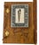 Vintage Handcrafted Wooden Guest Book With Seashell Inlay & Leather Tie Closures For Sale - Image 9 of 9