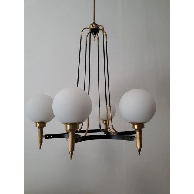 Mid-Century Modern 6-Light Pendant Lamp from Stilnovo For Sale - Image 12 of 16