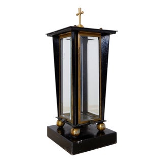 Wooden Funeral Lantern, 1960s For Sale