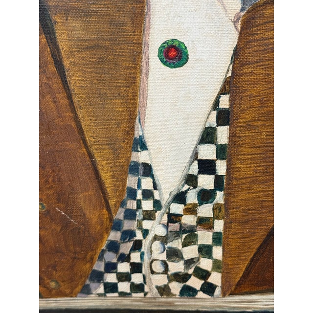 Alexander Borisoff/Sascha Original Oil on Canvas Painting, Late 20th Century For Sale - Image 9 of 12