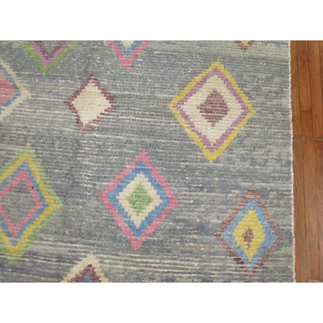 Vintage Zabihi Collection Inspired Turkish Tulu Rug For Sale - Image 4 of 10