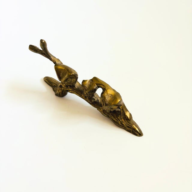 Vintage Brass Owls on a Branch For Sale In San Francisco - Image 6 of 7