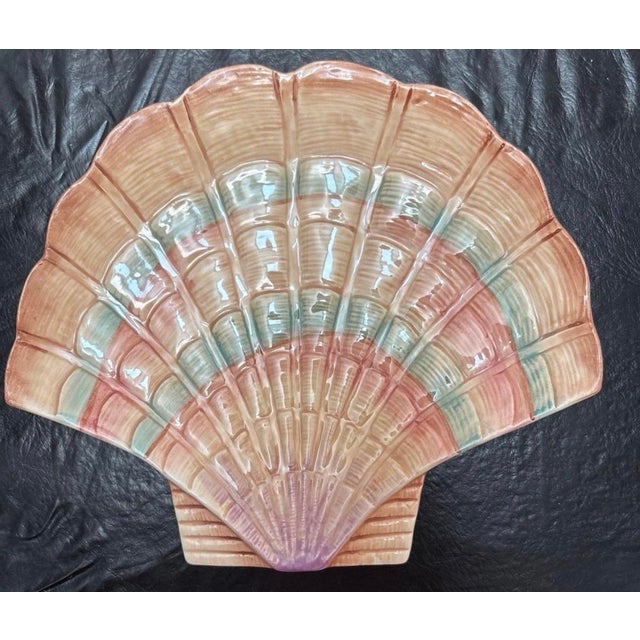 Peach Vintage Set of 4 Fitz and Floyd Caribbean Collection Appetizer or Salad Plates For Sale - Image 8 of 9