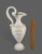 Elegant Neo-Classical Ewer Gilded White Ornate Figural Porcelain Capoimpero Ardald Italy For Sale - Image 10 of 16