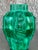 Vintage Art Deco Malachite Glass “Ingrid” Vase After Artur Pleva For Sale - Image 11 of 11