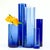 Elevate your space with the striking, translucent brilliance of this cobalt blue glass cylinder vase collection. Crafted...