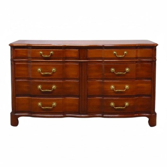 English John Widdicomb Regency Style 8-Drawer Sideboard & Mirror C1950 For Sale - Image 6 of 13