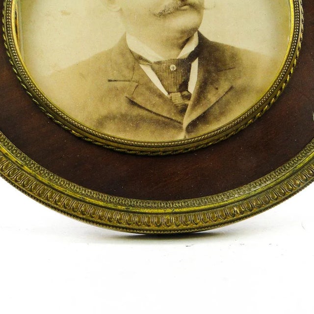 Vintage French Bronze Classicist Frame, 1890s For Sale - Image 11 of 13