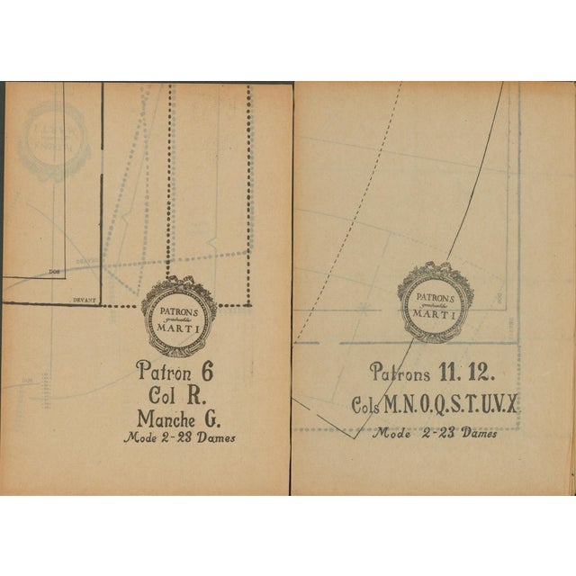 Patrons Marti – Booklet With 56 Fashion Prints & 13 Large Patterns to Make All the Dresses – 1923–1924 For Sale - Image 9 of 9