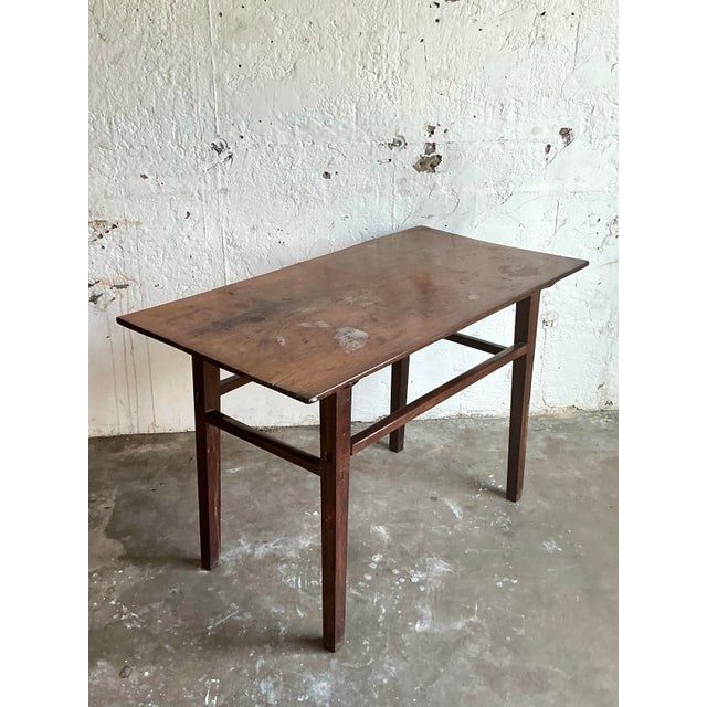 Vintage Boho Distressed Wood Console Table For Sale - Image 10 of 12