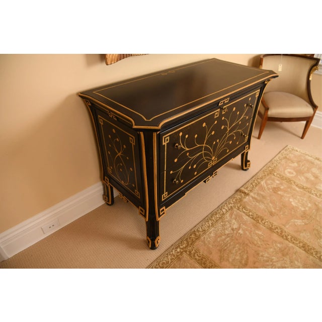 Contemporary Two-Drawer Custom Chest With Greek Key Motif For Sale In New York - Image 6 of 10