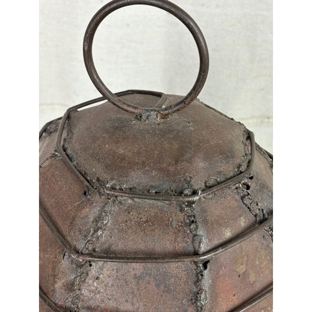 Hand Crafted Metal Skep / Beehive Form For Sale - Image 4 of 10