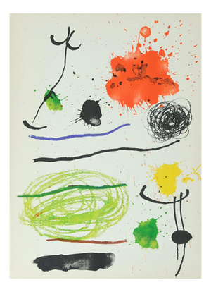Joan Miro, Obra Inedita Recent VII, Original Lithograph