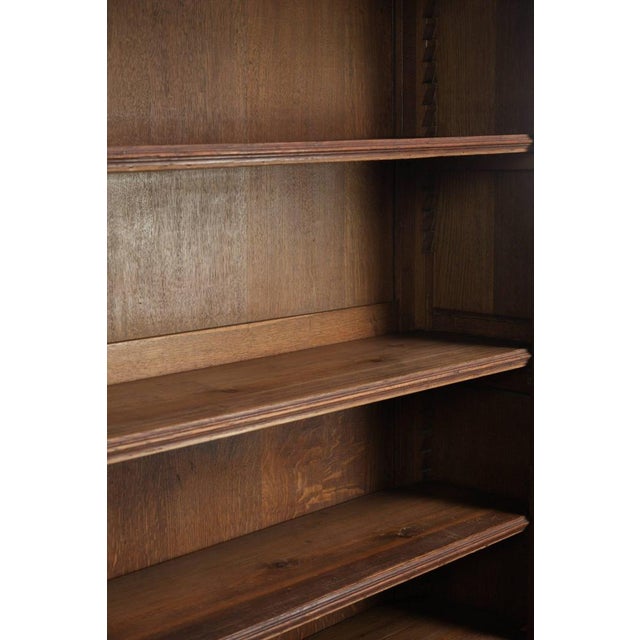 Antique Early 20th century Dutch Oak Bookcase For Sale - Image 6 of 10