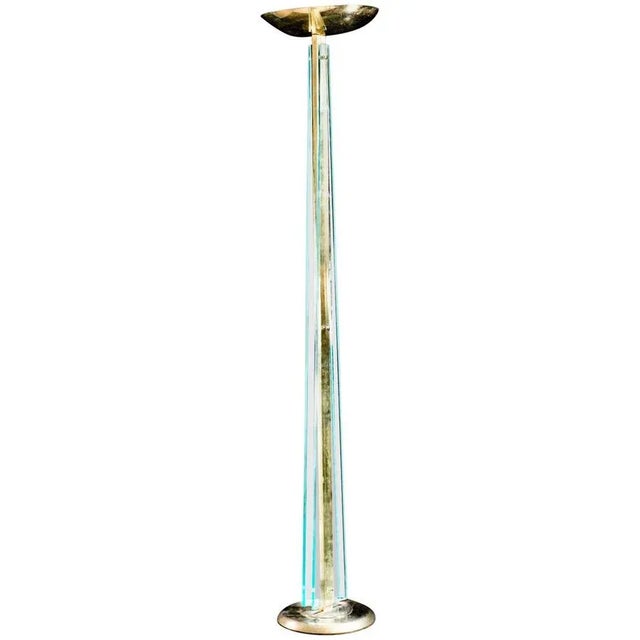 Italian Murano Glass Floor Lamp by Pietro Chiesa for Fontana Arte, 1940s For Sale - Image 10 of 10