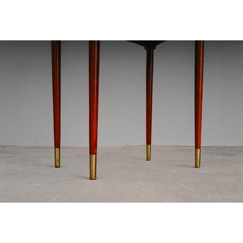 Mid-Century Modern Tile Table in Beech For Sale - Image 10 of 15