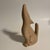 Rustic 1980s Southwest Art Pottery Howling Coyote Wolf Pottery Bead Light Pink Glazed For Sale - Image 3 of 5