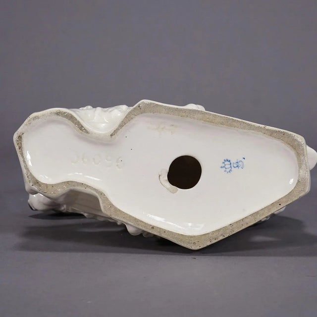 1930s Antique Faience Polar Bear Sculpture, Ca. 1930s For Sale - Image 5 of 6