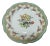 1980s Chelsea House Decorative Floral Design Dining Plate Asian Inspired White For Sale