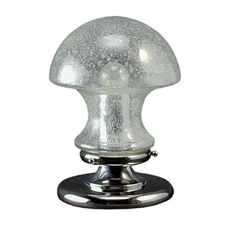 Mid-Century Chrome and Glass Mushroom Table Lamp by Baum Leuchten, 1970s For Sale
