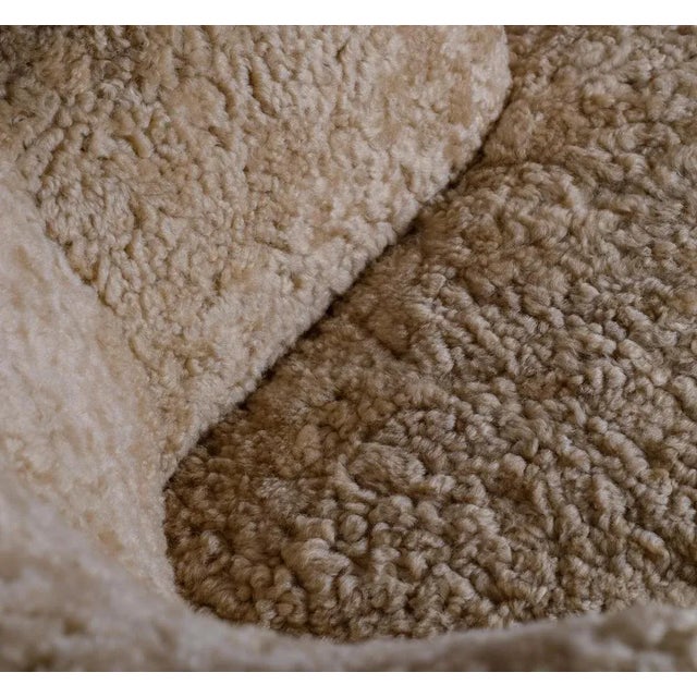 Laila Armchair in Sheepskin attributed to Ilmari Lappalainen for Asko, Finland, 1950s For Sale - Image 11 of 13