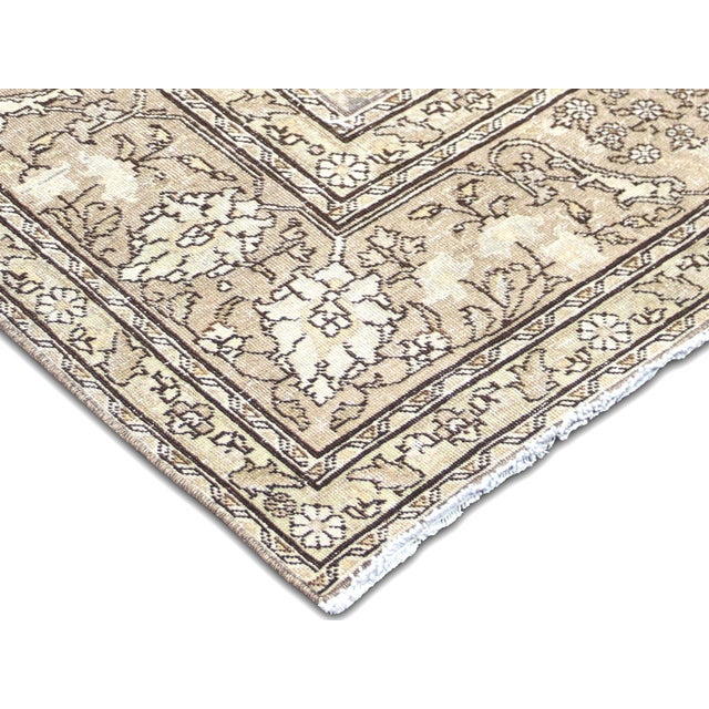 Transitional 1940s Persian Tabriz Rug For Sale - Image 3 of 6