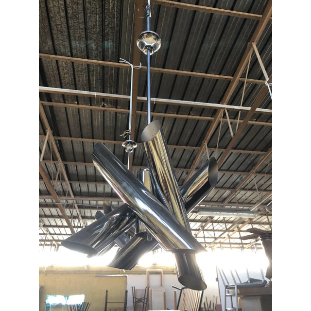 Mid-Century Modern Chandelier from Reggiani, 1970s For Sale - Image 3 of 4