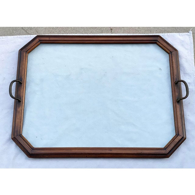 Here is a stunner of a tray! Please note the size, as this is an impressive piece and much larger than most. The tray is...
