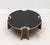 Wood Coffee Table in Black Oak With Bronze Patina Brass Rods by R&y Augousti For Sale - Image 7 of 8