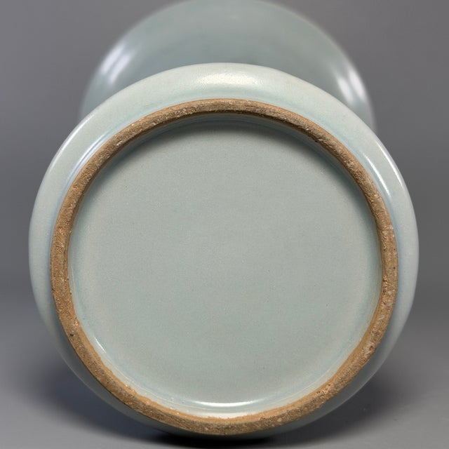 Ancient Chinese Longquan Celadon Gu Vase | One of a Kind For Sale - Image 6 of 6