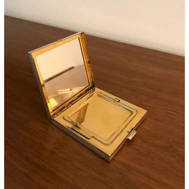 1930s Cartier Art Deco Sterling Silver Compact Case by For Sale - Image 5 of 9