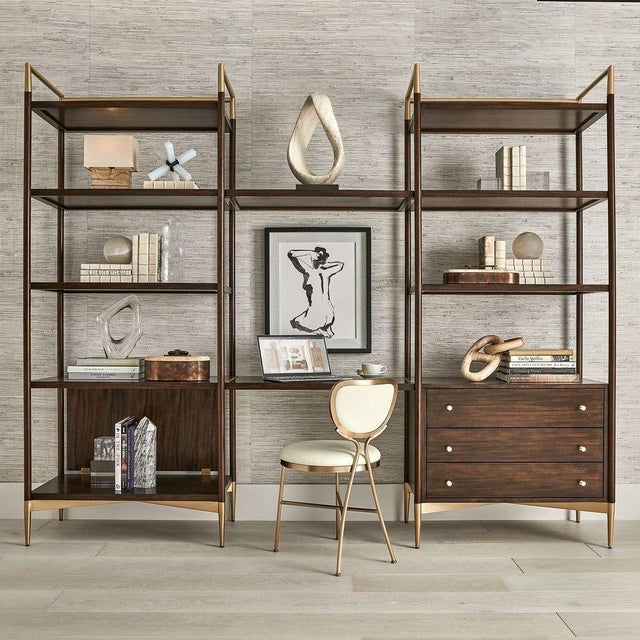 Burnt Umber Three Drawer Storage Etagere- New For Sale - Image 8 of 9