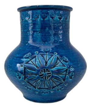 Italian Glazed Ceramic Vase by Aldo Londi for Bitossi, 1960s