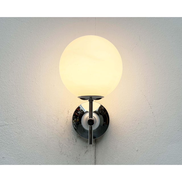 Mid-Century Modern Swiss Space Age Type 1802 Chrome Sconce by E.R. Nele for Temde, 1960s For Sale - Image 12 of 16