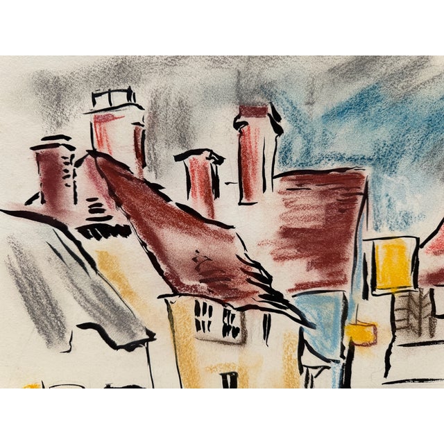 Original watercolor on paper by Henry Emil Salloch, also known as Heinz Emil Salloch, the German-born American artist and...