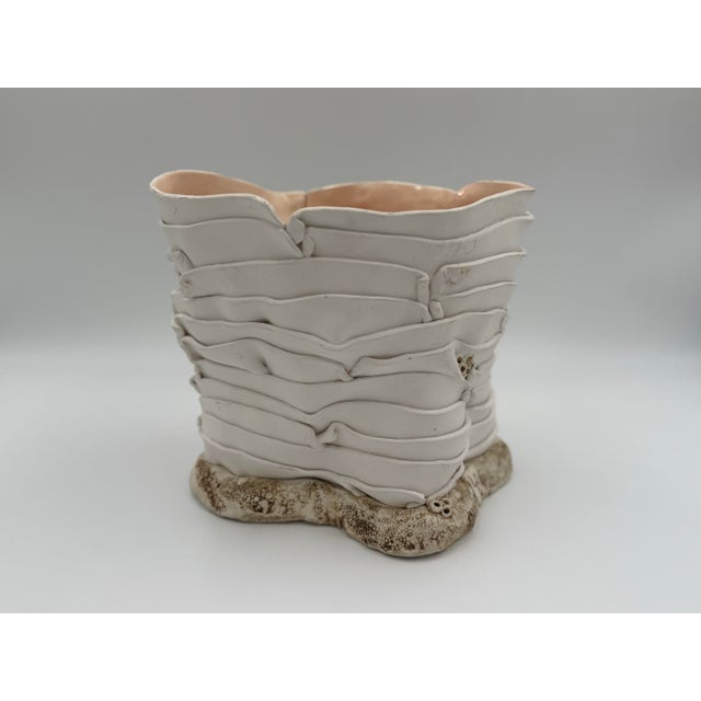 Vintage 1980's Studio Pottery Monogram Lb For Sale - Image 4 of 8