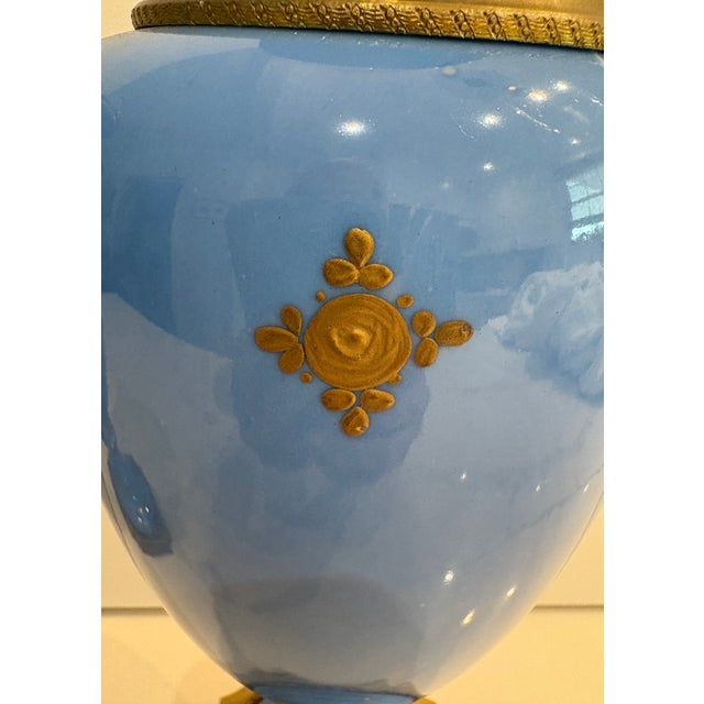Pair of Stunning Late 19th Century Hand-Painted French Sevres Urns For Sale - Image 13 of 15