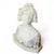 Art Nouveau Antique Italian Polychrome Carved Alabaster Portrait Bust of a Lady For Sale - Image 3 of 15