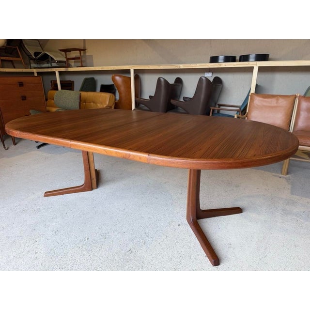 Double Extending Round Dining Table by Svend Aage Madsen, 1960s For Sale - Image 14 of 14