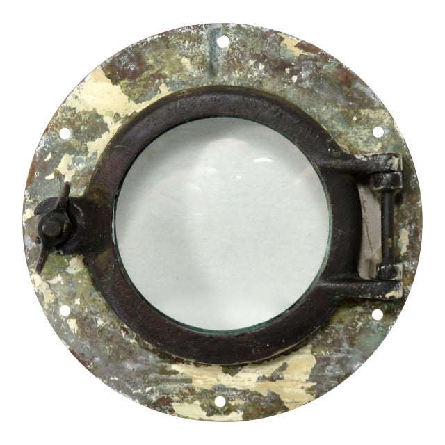 Small Size Antique Brass Ships Porthole For Sale