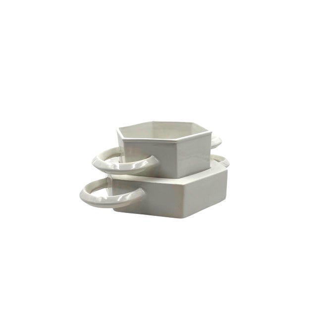 White Ceramic Vide Poche by Sergio Asti for Gabbianelli, Italy, 1970 For Sale - Image 11 of 18