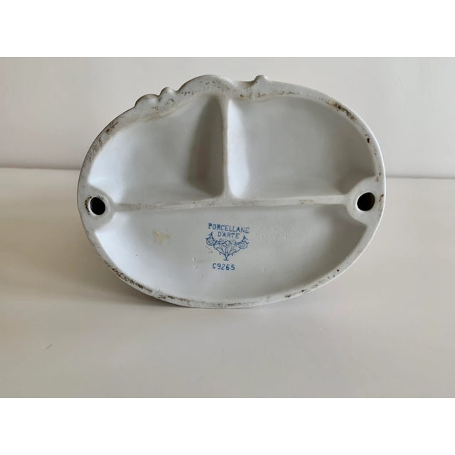 White 1960s Large Italian Porcelain Figurine For Sale - Image 8 of 10