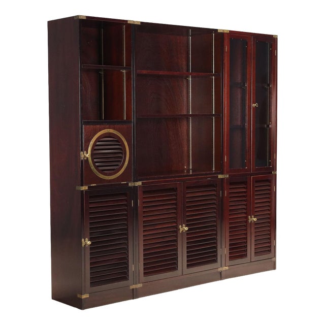 Bookcase in Mahogany Veneer from La Vecchia Mare, 20th Century For Sale